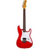 JET JS-400 HT RD S-style Elektrische Gitaar Humbucker Hardtail Rosewood Toets Rood