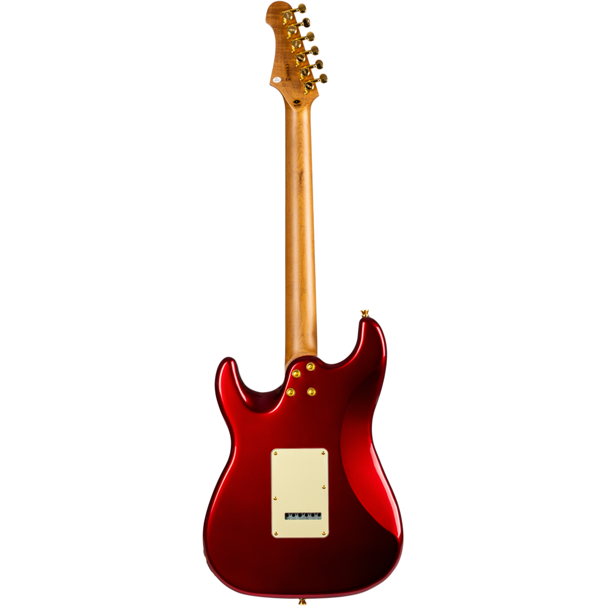 JET JS-480 WR G S-style Elektrische Gitaar HSS Alnico V Tremolo Rosewood Toets Wijnrood met Gouden Hardware