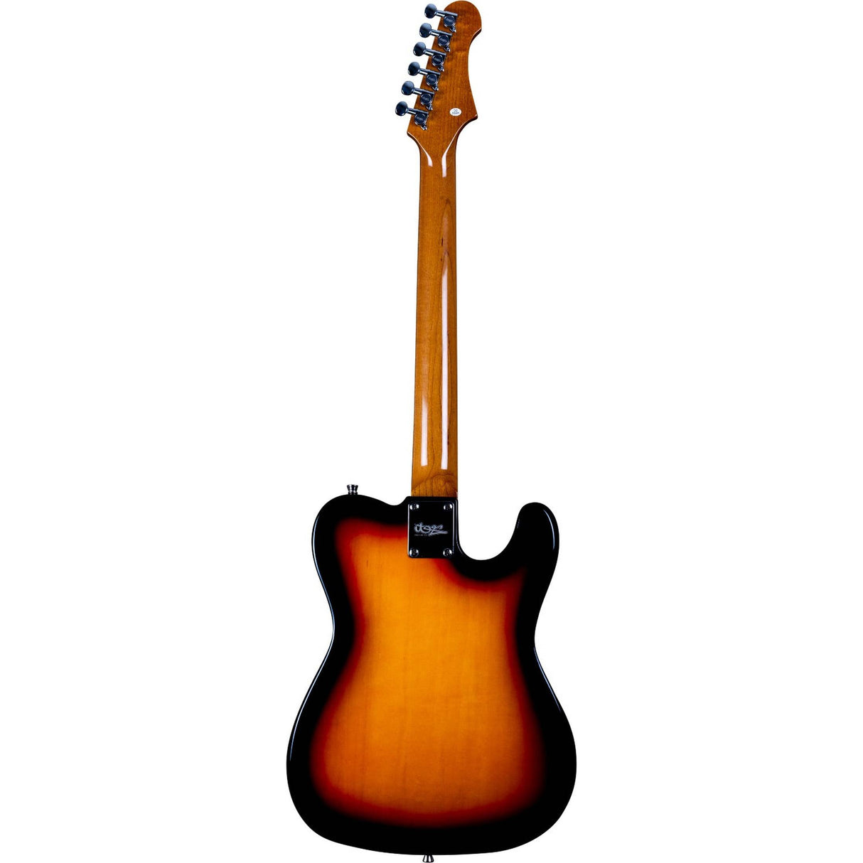 JET JT-300 SB LH Linkshandige T-style Elektrische Gitaar SS Vaste Brug Roasted Maple Toets Sunburst