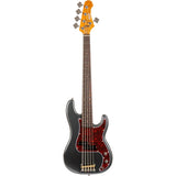 JET JPB-305 CRC PB-style 5-snarige Elektrische Bas Rosewood Toets Charcoal