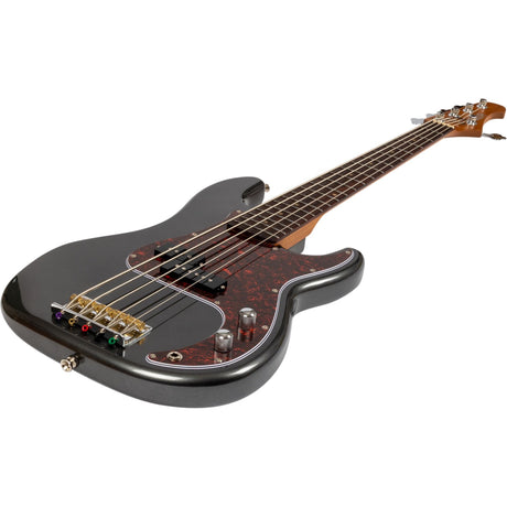 JET JPB-305 CRC PB-style 5-snarige Elektrische Bas Rosewood Toets Charcoal