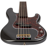 JET JPB-305 CRC PB-style 5-snarige Elektrische Bas Rosewood Toets Charcoal