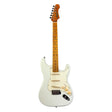 JET JS-300 OW S-style Elektrische Gitaar SSS Tremolo Roasted Maple Toets Wit