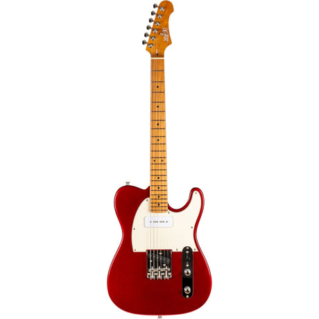 JET JT-300 CAR P90 T-style Elektrische Gitaar P90 + Single Coil Vaste Brug Roasted Maple Toets Candy Apple Red