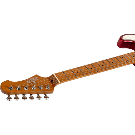 JET JT-300 CAR P90 T-style Elektrische Gitaar P90 + Single Coil Vaste Brug Roasted Maple Toets Candy Apple Red
