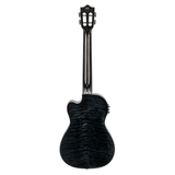 LANIKAI LKUQMBKCEB Baritonukulele, Quilted Maple Series, zwart, Cutaway, Preamp,