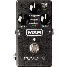 MXR M300 Reverb – Zwart, 6 Studio-kwaliteit Reverbtypes