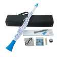 NUVO CL120WBL Clarinéo 2.0 – C-stemming, 275 g, wit/blauw, incl. etui en accessoires