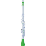 NUVO CL120WGR Clarinéo 2.0 – C-stemming, 275 g, wit/groen, incl. etui en accessoires