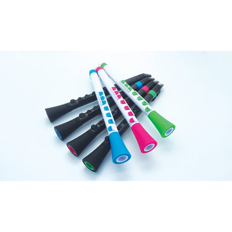 NUVO DooD 2.0 zwart-groen blokfluit in C met kleppen en kunststof riet