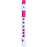 NUVO TooT 2.0 wit-roze kinder dwarsfluit blokfluit alternatief met kleppen en Firstnote
