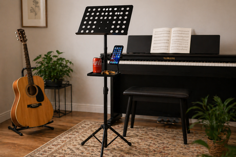 Norveqon LN-140LX lessenaar deluxe, verstelbaar tot 140 cm, met telefoonklem