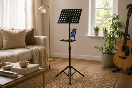 Norveqon LN-140LX lessenaar deluxe, verstelbaar tot 140 cm, met telefoonklem