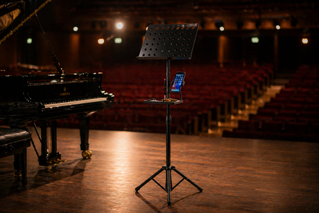 Norveqon LN-140LX lessenaar deluxe, verstelbaar tot 140 cm, met telefoonklem