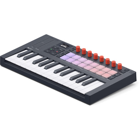 Novation FLkey2 Mini 25 toetsen, 16 pads, 8 knoppen, OLED display, grijs