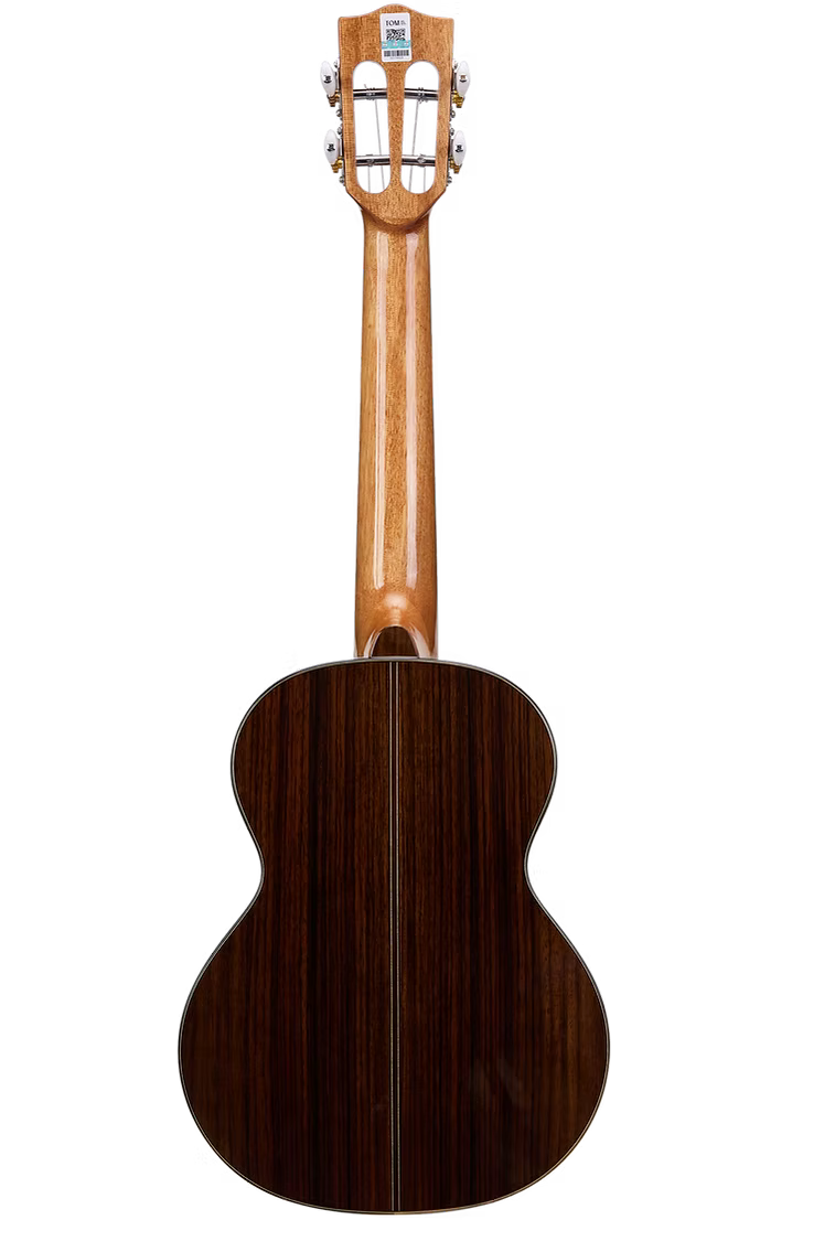 Tom S7 Tenor Ukulele Massief Sparren en Rozenhout met Luxe Hoes