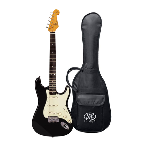 SX SST62-BK Retro Series Elektrische Gitaar Zwart