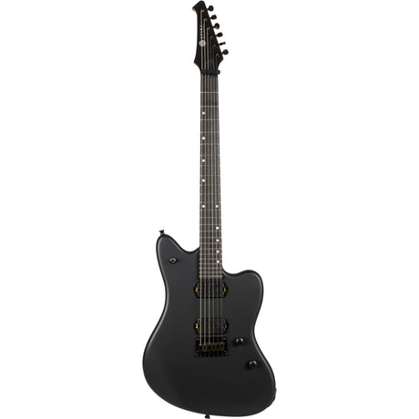 Spira J-400 MBK Offset Elektrische Gitaar HH Villain Humbuckers Roasted Poplar Ebony Tech Satin