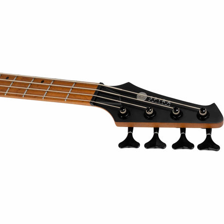 Spira B-400 MBK 4-String Elektrische Bas Actieve Villain Soapbar Pickups Roasted Poplar Satin Black