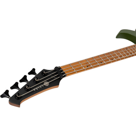 Spira B-400 MGR 4-String Elektrische Bas Actieve Villain Soapbar Pickups Roasted Poplar Satin Dark Green