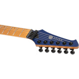 Spira S-600 ABL Elektrische Gitaar Swamp Ash Blue met Stainless Steel Frets