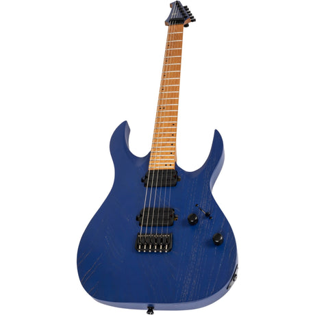 Spira S-600 ABL Elektrische Gitaar Swamp Ash Blue met Stainless Steel Frets