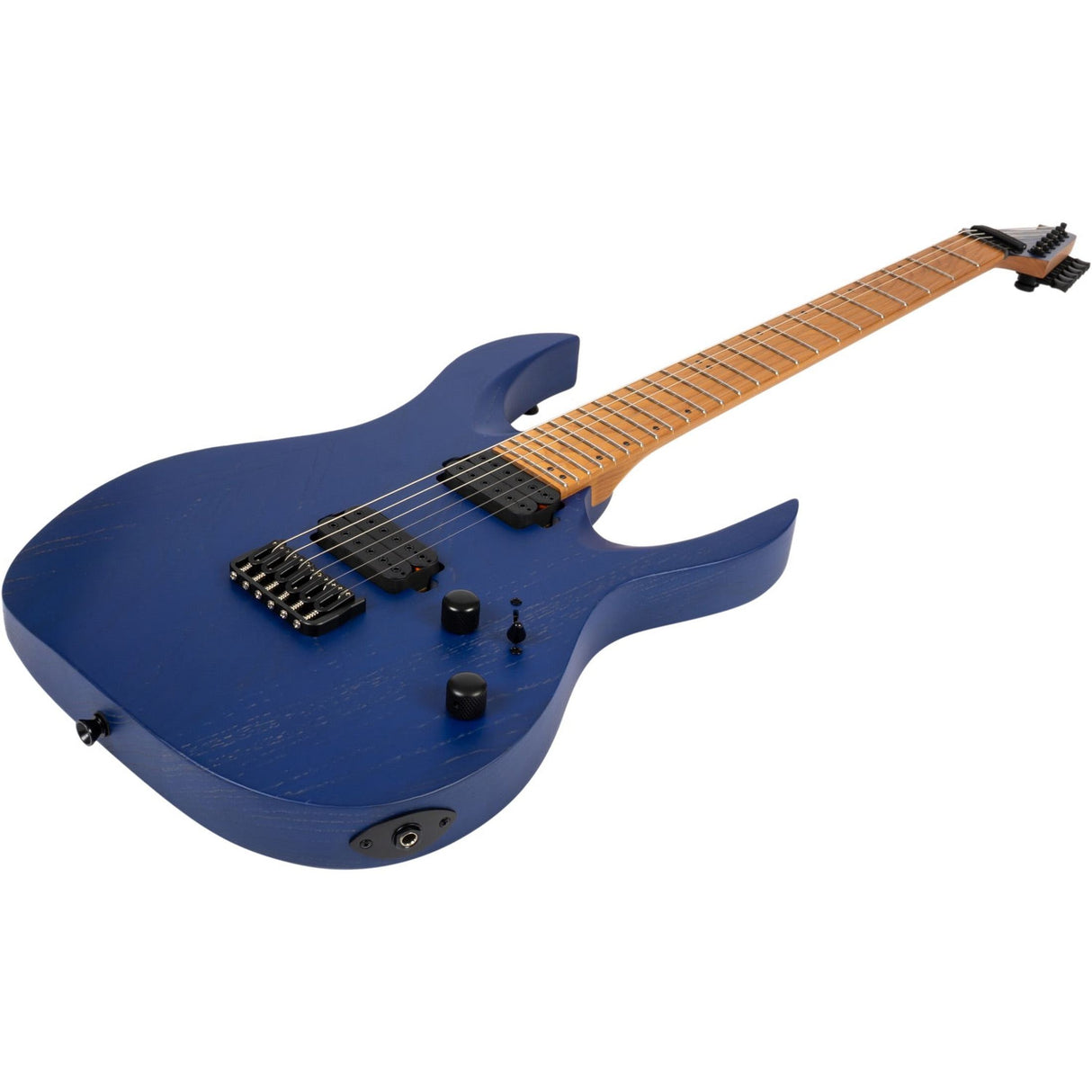 Spira S-600 ABL Elektrische Gitaar Swamp Ash Blue met Stainless Steel Frets