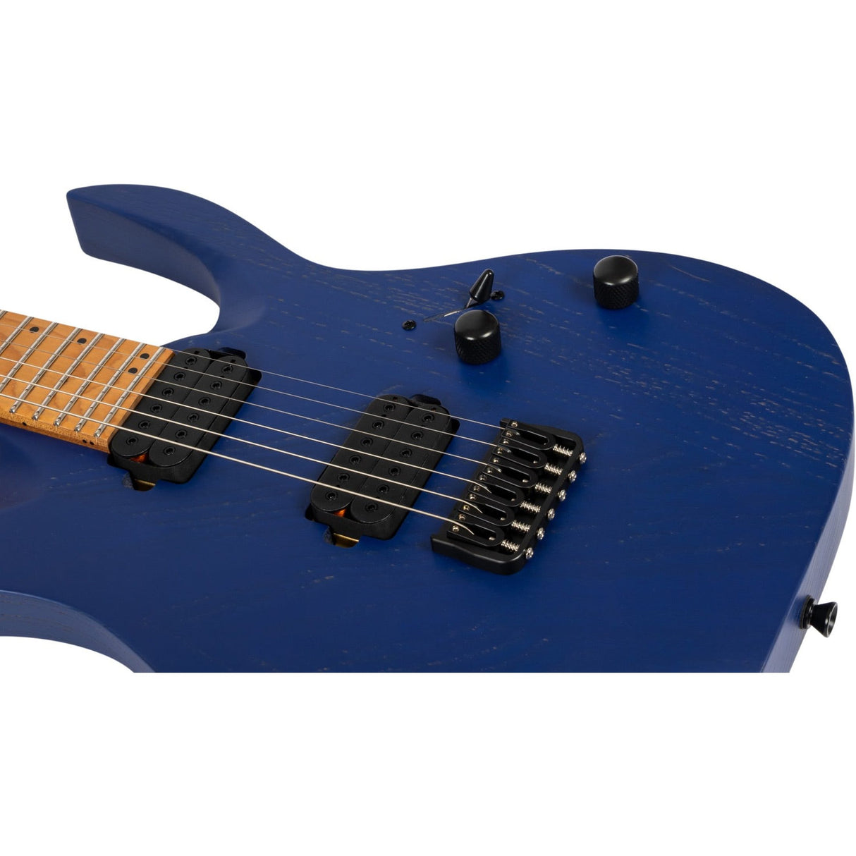 Spira S-600 ABL Elektrische Gitaar Swamp Ash Blue met Stainless Steel Frets