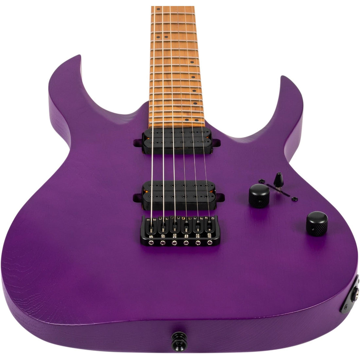 Spira S-600 APP Elektrische Gitaar Swamp Ash Purple met Stainless Steel Frets