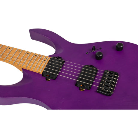 Spira S-600 APP Elektrische Gitaar Swamp Ash Purple met Stainless Steel Frets