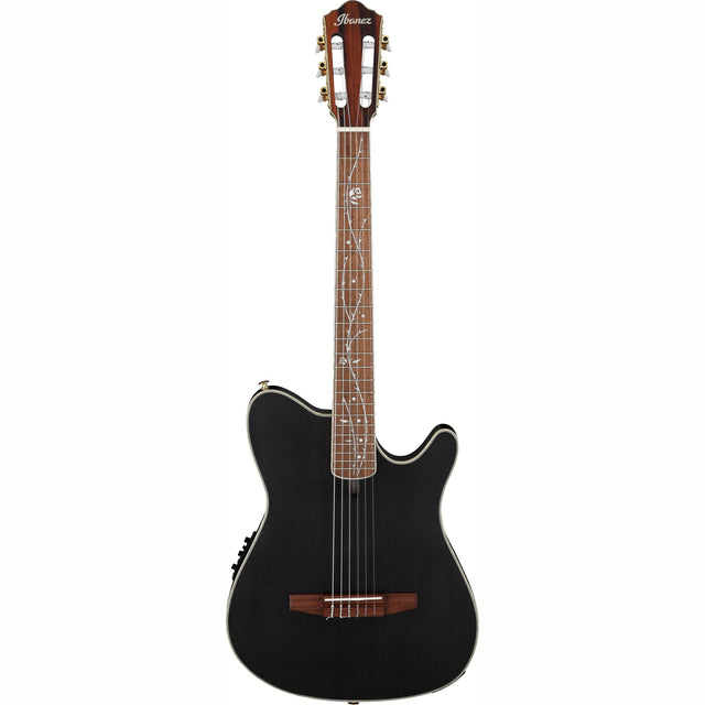 Ibanez TOD10N TKF Tim Henson Signature elektro-akoestische gitaar Transparent Black Flat
