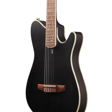 Ibanez TOD10N TKF Tim Henson Signature elektro-akoestische gitaar Transparent Black Flat