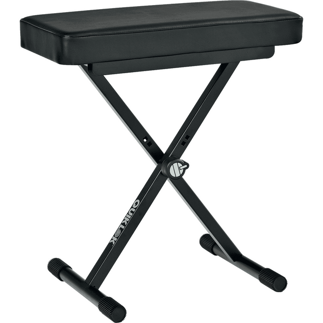 QUIKLOK BX8 Keyboard Kruk – Verstelbaar 480-580 mm, Kunstleer, 112 kg draagvermogen