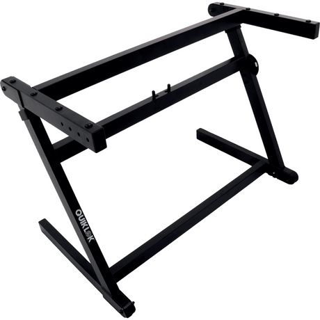 QUIKLOK Z71ALU Lichtgewicht Z-Keyboardstandaard – Verstelbaar, aluminium, Zwart, max. 113 kg