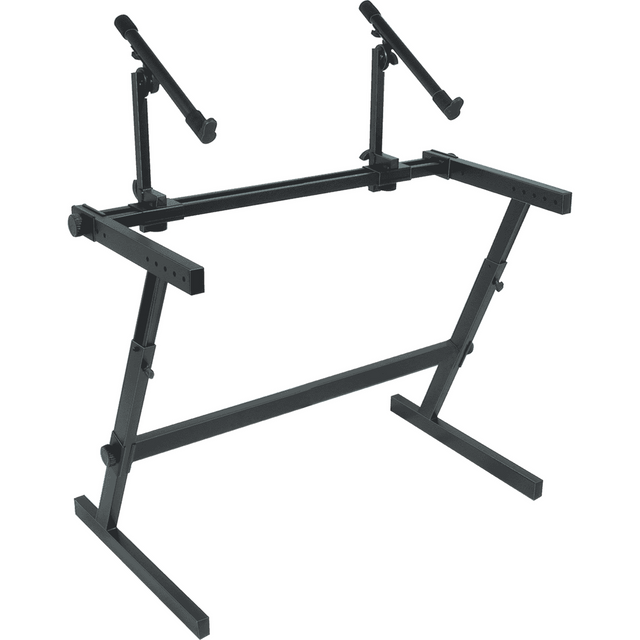 QUIKLOK Z726L Grote Z-Keyboardstandaard – Voor 2 Keyboards, Verstelbaar, max. 113 kg