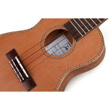 TOM 790 E Thinline Tenor Ukelele met Massief Red Cedar Bovenblad en Pickup Inclusief Luxe Hoes