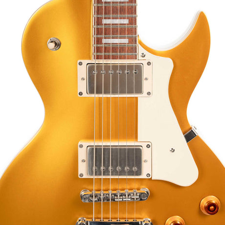 Cort CR200 GT2 Elektrische Gitaar Single Cut Mahonie Gold Top met ClassicRocker Humbuckers