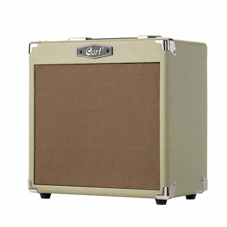 Cort CM15RPG 15W Gitaarversterker met 8 inch Speaker, Reverb en 2 Kanalen Pastel Groen