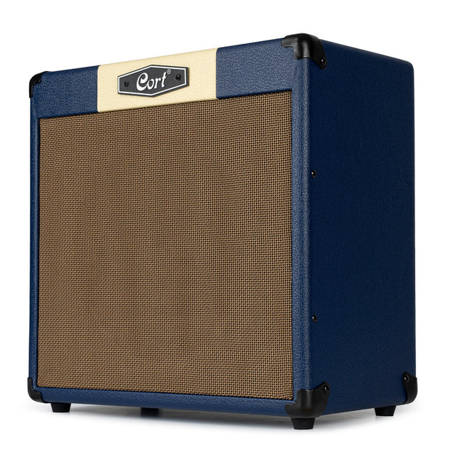 Cort CM30RDB 30W Gitaarversterker met 10 inch Speaker, Reverb en Bluetooth Dark Blue