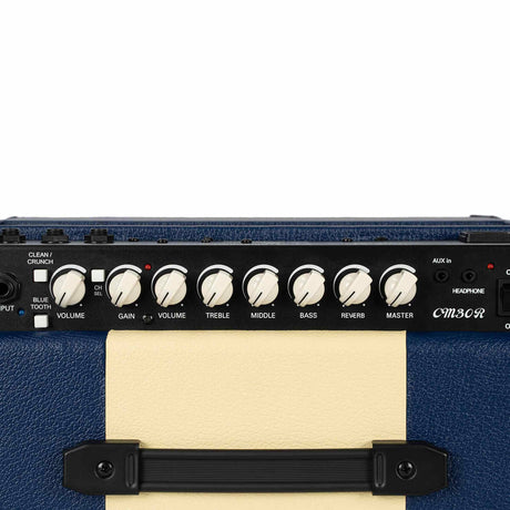 Cort CM30RDB 30W Gitaarversterker met 10 inch Speaker, Reverb en Bluetooth Dark Blue