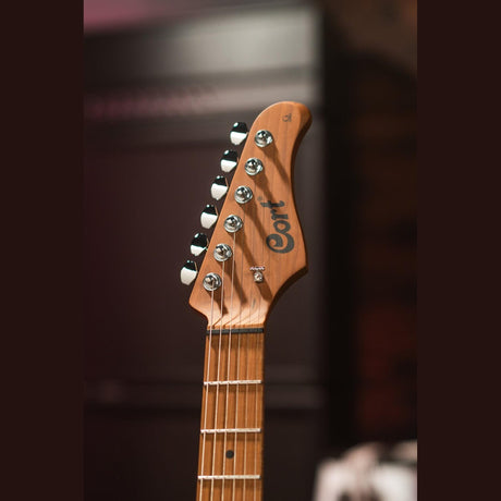 Cort G290 Modern MBG Elektrische Gitaar HSS Roasted Maple Military Beige met Seymour Duncan TB4