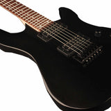 Cort KX100 Black Metallic Elektrische Gitaar HH Nyatoh met Hardtail Brug