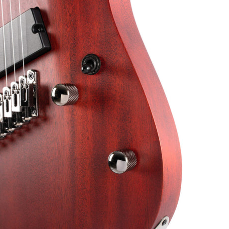 Cort KX307 Multi Scale OPM 7-Snarige Elektrische Gitaar Mahonie Roasted Maple Open Pore Mahogany