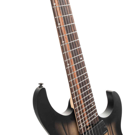 Cort KX507MS Pale Moon 7-snarige Multiscale Elektrische Gitaar Natural Black Burst