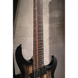 Cort KX507MS Pale Moon 7-snarige Multiscale Elektrische Gitaar Natural Black Burst