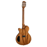 Cort Sunset Nylectric DLX TSB Nylon Elektrische Gitaar Solid Sitka Spruce met Flamed Maple Tobacco Sunburst