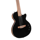 Cort Sunset Nylectric II BK Nylon Elektrische Gitaar Solid Sitka Spruce met Fishman S-Core Pickup Zwart