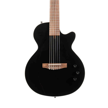 Cort Sunset Nylectric II BK Nylon Elektrische Gitaar Solid Sitka Spruce met Fishman S-Core Pickup Zwart