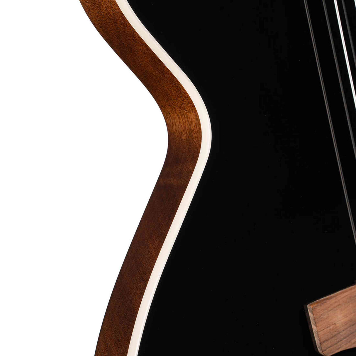 Cort Sunset Nylectric II BK Nylon Elektrische Gitaar Solid Sitka Spruce met Fishman S-Core Pickup Zwart