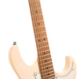 Cort G200SE ACR Elektrische Gitaar HSS Populier Roasted Maple Neck Antique Cream met Tremolo